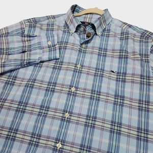 Vinyard Vines Classic Fit Tucker Plaid Long‎ Sleeve Button-down Size Large